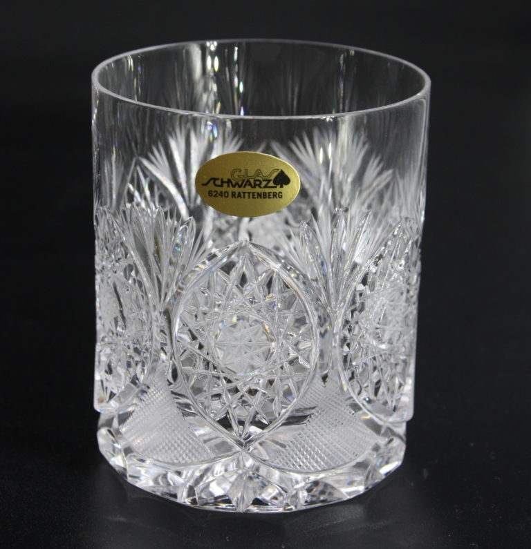 Whiskey Tumbler 3er Set Kristallglas Glas Schwarz