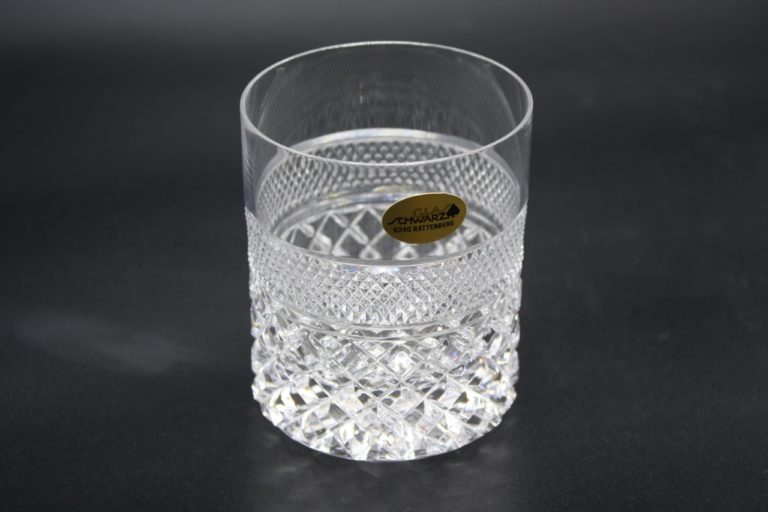 Whiskey Tumbler 3er Set Kristallglas Glas Schwarz